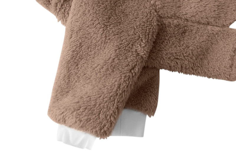 Esobo Fashion Winter Dog Warm Coat Jacket Four-Legged Neck Warm Pet Sweaters for Small Medium Large Dogs (Brown, X-Small) Brown