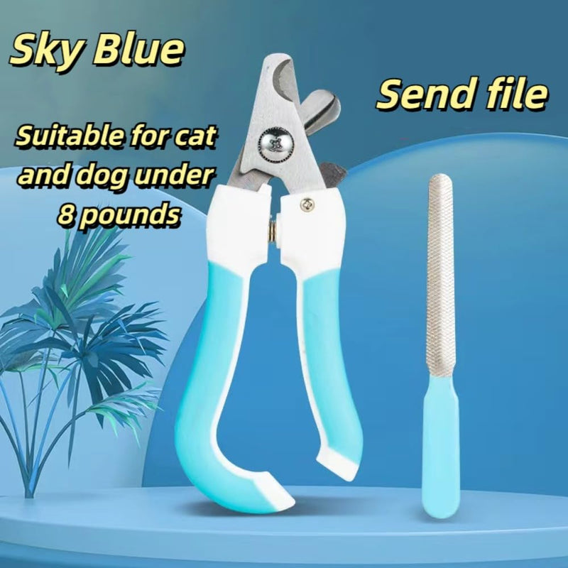 Cat Nail Clipper&Dog Nail Clipper, Sharp Blade, with Safety Guard- Avoid Over Cutting Pet Nail Clippers, Professional Pet Nail Trimmers(Blue) Blue - PawsPlanet Australia