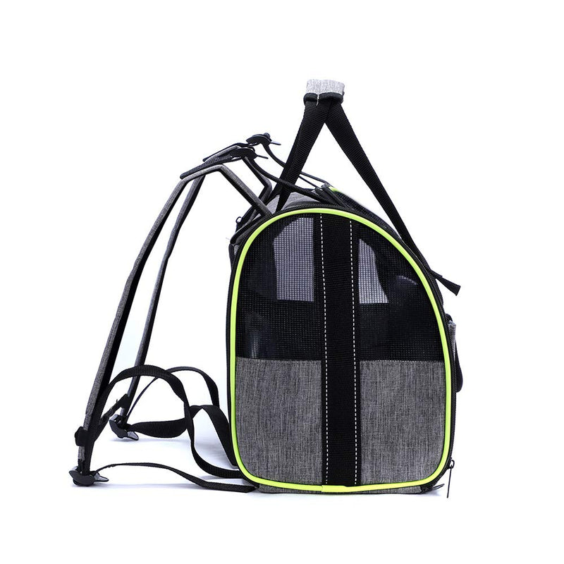 Collapsible Travel Cat Carriers Dog Carrier Pet Carrier for Small Medium Cats Dogs Puppies up to 15 Lbs,Multifunctional Pet Carrier Bag with Mesh Ventilation, Gray - PawsPlanet Australia