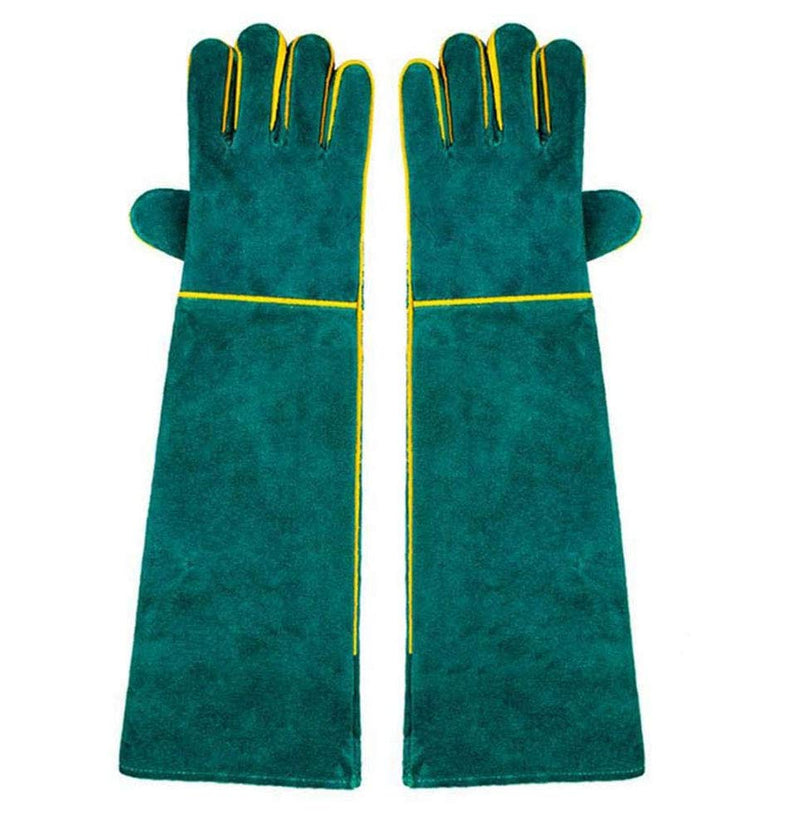 Animal Handling Gloves Bite Proof, 40CM Durable Resistant for Bathing, Grooming, Welding, Dog/Cat/Bird/Snake/Parrot/Lizard/Reptile- Scratch/Bite Protection Gloves, 2 Count (Pack of 1)