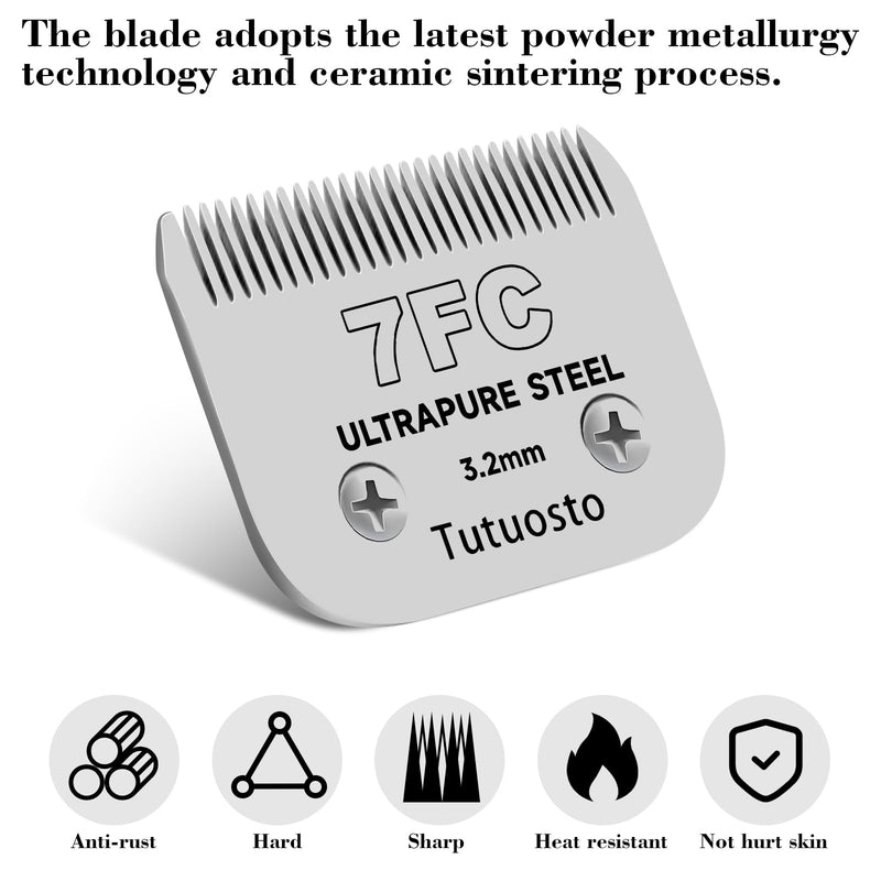 Size 10/7FC/5FC Clipper Blades Pet Grooming Clipper Replacement Blades Detachable Blade Compatible with andis/wahl/Oster Dog Clippers - PawsPlanet Australia