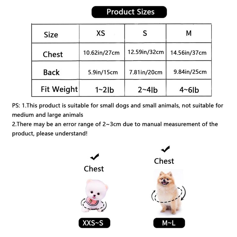 2 Pieces Dog Sweaters Dogs Pajamas Fleece Winter Warm Puppy Pet Coat Soft Sweaters Puppy Clothes for Small Dogs Cats Girls Boys XXS (Avocados, Grapes, XS) Avocados, Grapes - PawsPlanet Australia