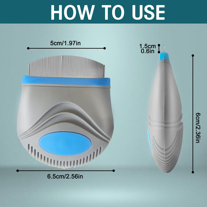 Face Comb for Dogs,Pet Grooming Combs with Rounded FineTeeth,Stainless Steel Tear Stain Remover for Dogs Cats,Lightweight & Portable Pet Grooming Brush Suitable for All Furry Pets - PawsPlanet Australia