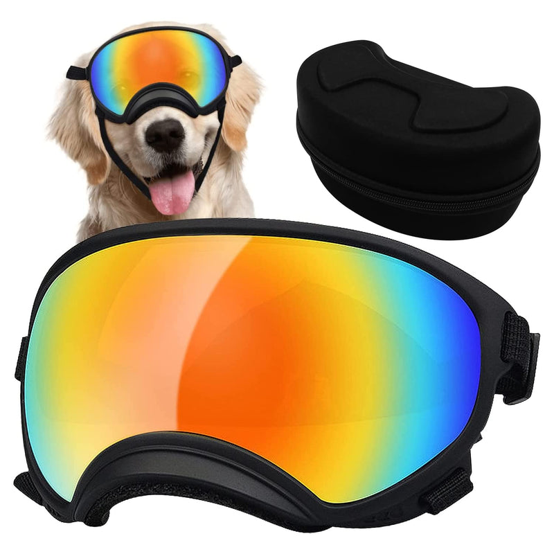 Pacify Dog Goggles for Large Dogs, UV Protection Dog Sunglasses with Adjustable Strap for Medium Large Dog Pet Glasses Black - PawsPlanet Australia