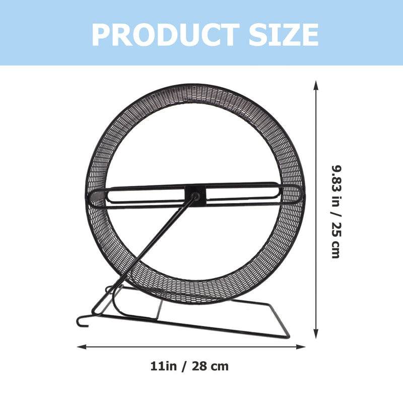 ULTECHNOVO Chinchilla Wheel, Pet Hamster Running Wheel, Hamster Toys for Hamster Cage Spinner Small Animals Exercise Wheels for Dwarf Syrian Gerbils Mice Or Other Small Animals(Black 26) - PawsPlanet Australia
