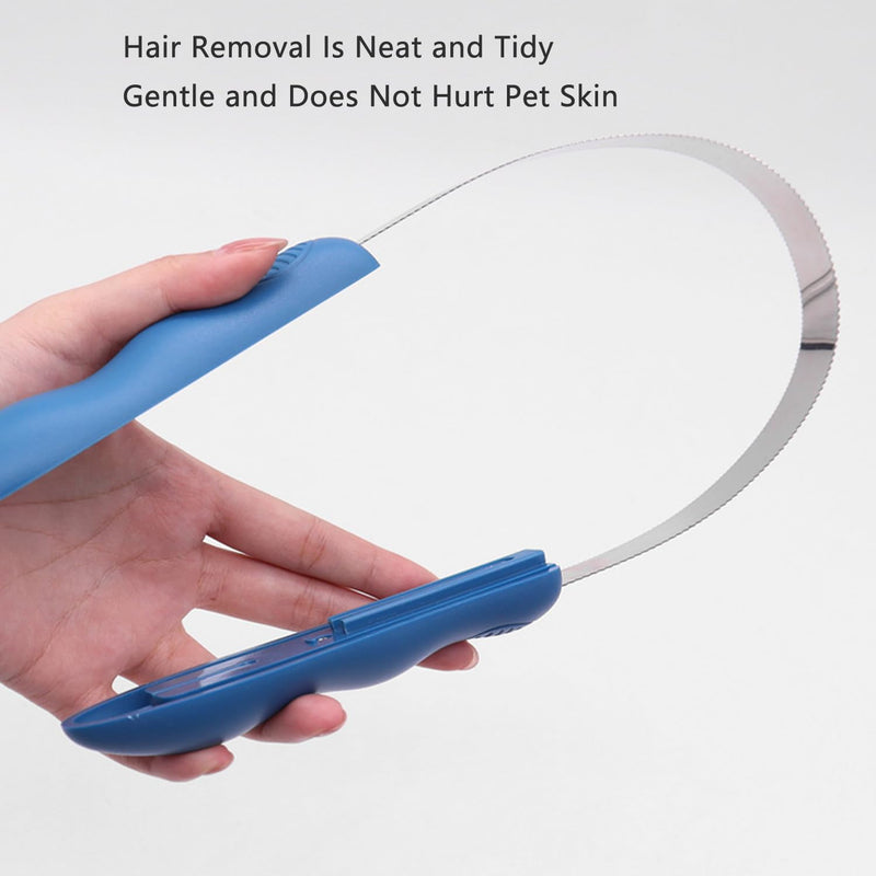 Dog Shedding Blade Dual-Sided Shedding Blades Stainless Steel Doggie Deshedding Brush Tool Curry Comb Dogs Brush Slicker Brushes for Grooming Pet Loose Hair Removal All Dogs Coat Types - PawsPlanet Australia