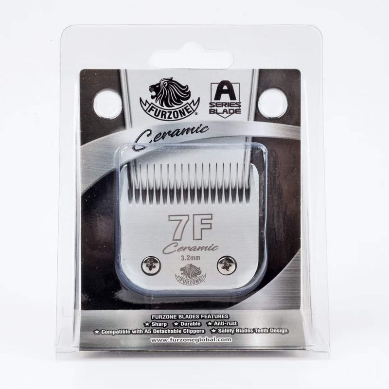 Detachable Ceramic Blade - Size 7F Blade 1/8", Made of High-Tech Ceramic Materials, Compatible with Most Andis, Oster, Wahl A5 Clippers - PawsPlanet Australia