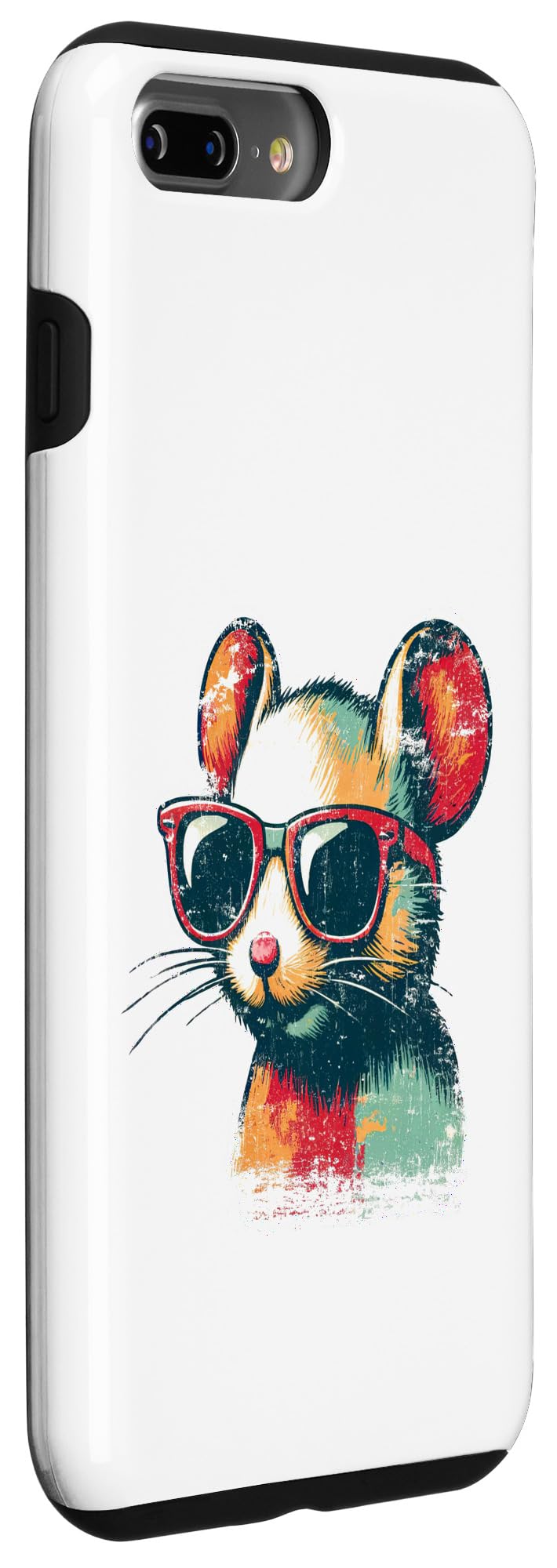 Cool Mouse with Retro Sunglasses Lover Pet Rodent Case for iPhone 7 Plus/8 Plus - PawsPlanet Australia