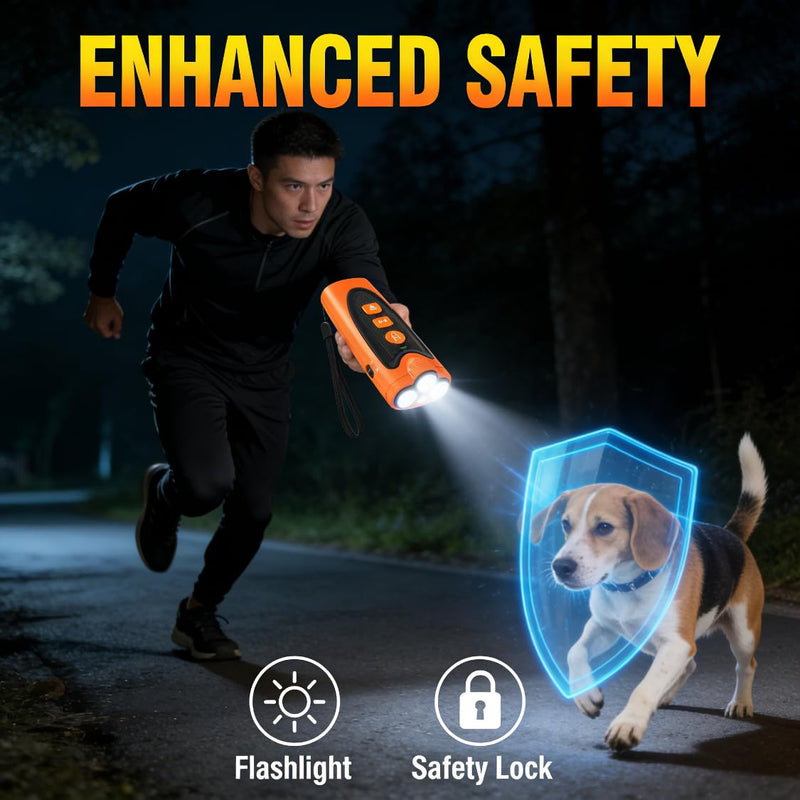 3X Ultrasonic Dog Bark Deterrent, 6 Training Modes, 23FT Range, 30-Day Battery, Rechargeable & Humane Anti-Barking Device for Indoor & Outdoor