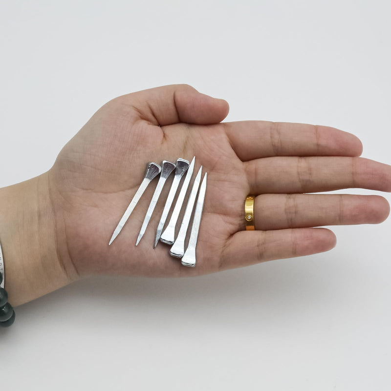 PINE & LINEN 50pcs E3 Horseshoe Nails,Low Carbon Steel Training Nail Equestrian Tools,Securing Firmly Nails for Horse Training/Equestrian Sports(1.77inch) 45mm/1.77inch