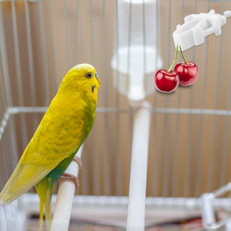 12 Pieces Bird Cage Food Holder, Millet Holder for Birds Cages Small Animal Fruit Vegetable Stick for Budgie Parakeet Macaw Cockatiel Conure Cockatoo Macaw - PawsPlanet Australia