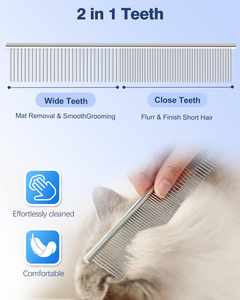 Furry Grooming Scissors with Safety Round Heads. Dog Grooming Scissors, 5CR 6 in 1 Dog Grooming Scissors, Curved Dog Grooming Scissors, Professional Pet Grooming Scissors Set for Dogs and Cats - PawsPlanet Australia