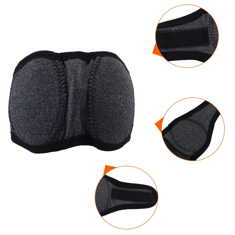 Ubric Dog Ear Defenders, Waterproof Adjustable Pet Ear Muffs Noise Protection for Cold, Grooming, Bathing, Swimming, Anxiety Relief (Drak Grey, S)