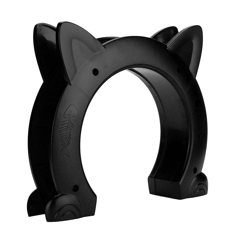 Cat Door, ABS Material Dog Gate for Interior Exterior for Window for Household Doors (Black) - PawsPlanet Australia