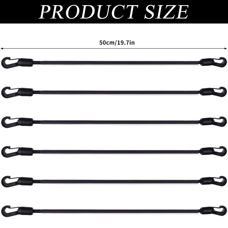 6 Packs Horse Blanket Leg Straps Elastic Horse Blanket Straps Replacement with Ended Clips, Adjustable Length 20 to 30 Inches Stretchy Leg Straps - PawsPlanet Australia
