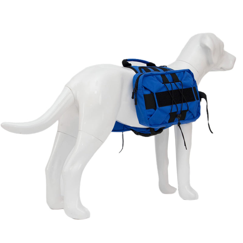 Large Dog Backpack, Outdoor Hound Saddle Bag Dog Pack with Side Pockets for Small Medium Large Dogs, Adjustable Tactical Dog Pack for Hiking, Travel, Camping, Training RoyalBlue M M (chest 28-35 inch) RoyalBlue (Tactical) - PawsPlanet Australia