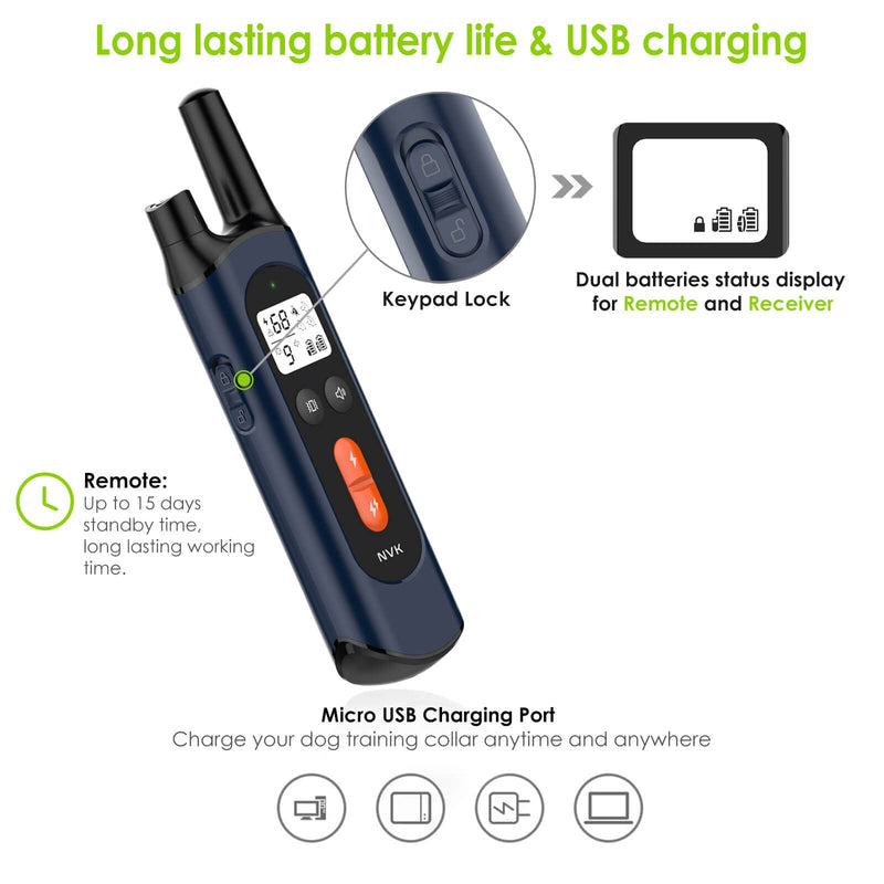 NVK Dog Training Remote, Single Multifunction Remote Without Collar for Small Medium Large Dogs - PawsPlanet Australia
