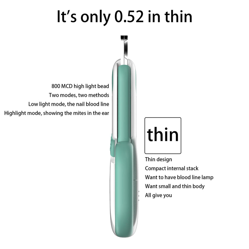 Pet Nail Clippers with LED Lights cat Nail Clippers for Indoor Cats Nail Trimmer Clippers for Small Dog Nail Trimmers Cats Rabbits Nail Clippers Bird Kittens (Blue) Blue - PawsPlanet Australia