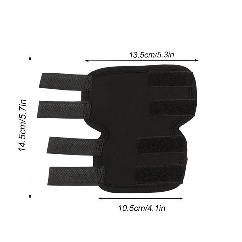 1 Pair of Front Leg Braces for Dogs, Knee Braces for Dogs, for Sprains of Ligaments and Loss of Stability, Orthopedic Splint Black (S)