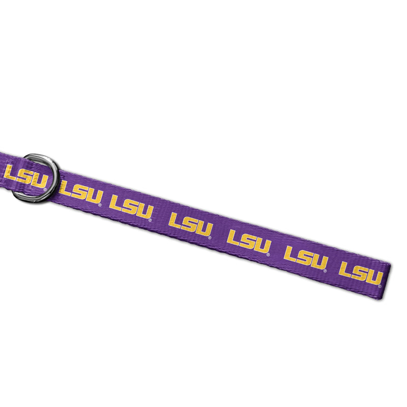 LSU Tigers Adjustable Dog Collars and Leashes | Fits Pets Officially Licensed (6 Ft Leash) 6 Ft Leash - PawsPlanet Australia