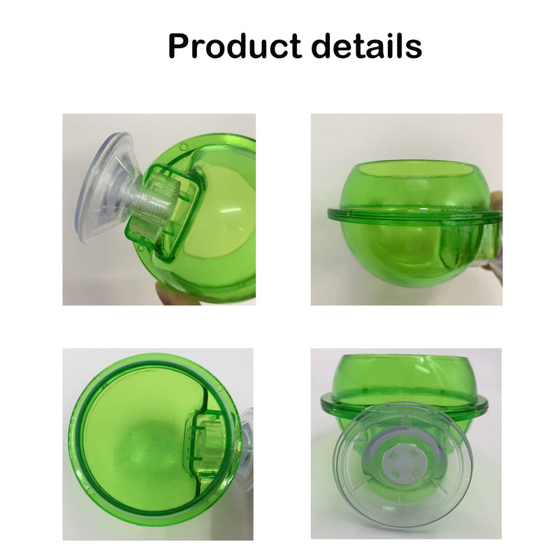 MUYG Reptiles Feeder with Suction Cup,Lizard Anti-Escape Worm Live Fodder Chameleon Feeding Water Bowl Translucent Container Ledge Supplies Accessories for Bearded Dragon（4Pcs） - PawsPlanet Australia