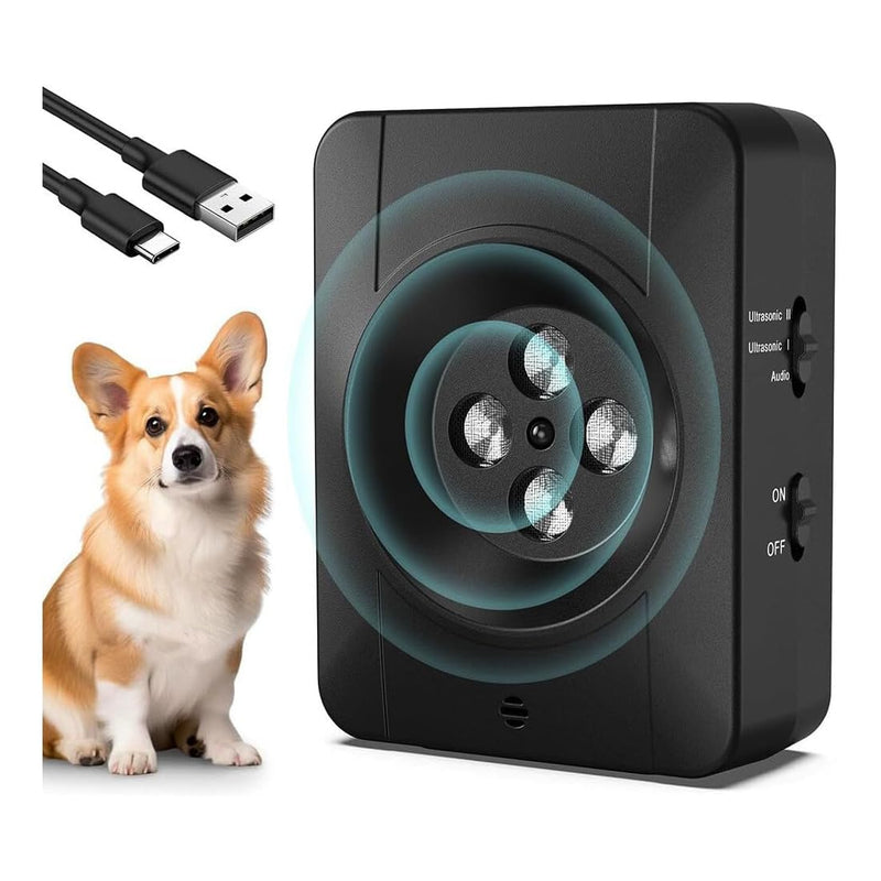 Zigzagmars Anti Barking Devices,Ultrasonic Anti Barking Device,3 Level Bark Box Anti Bark Device,Rechargeable Ultrasonic Dog Barking Deterren Barking Dog Silencer,for Small Medium Large Dogs