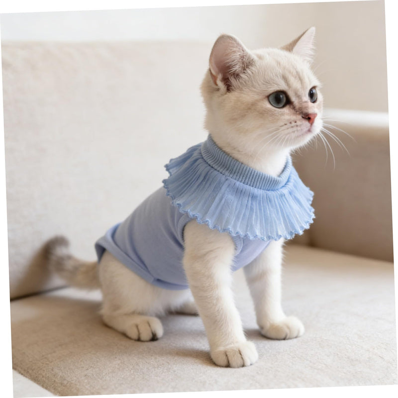 Toyvian Lightweight and Flexible Recovery Suit for Cats Made of Modal Fabric Surgical Suit for Kittens to Recover After Surgery Suitable for Male and Female Cats Size