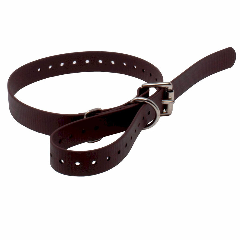 Educator Biothane Dog Collar, Waterproof, Odorproof, Metal Buckle and D Ring, Adjustable for Custom Fit, Cool and Comfortable, for Small, Medium, or Large Dogs, 3/4-Inch, Brown 3/4" Wide Fits 300, 400, 500, 900 Series - PawsPlanet Australia