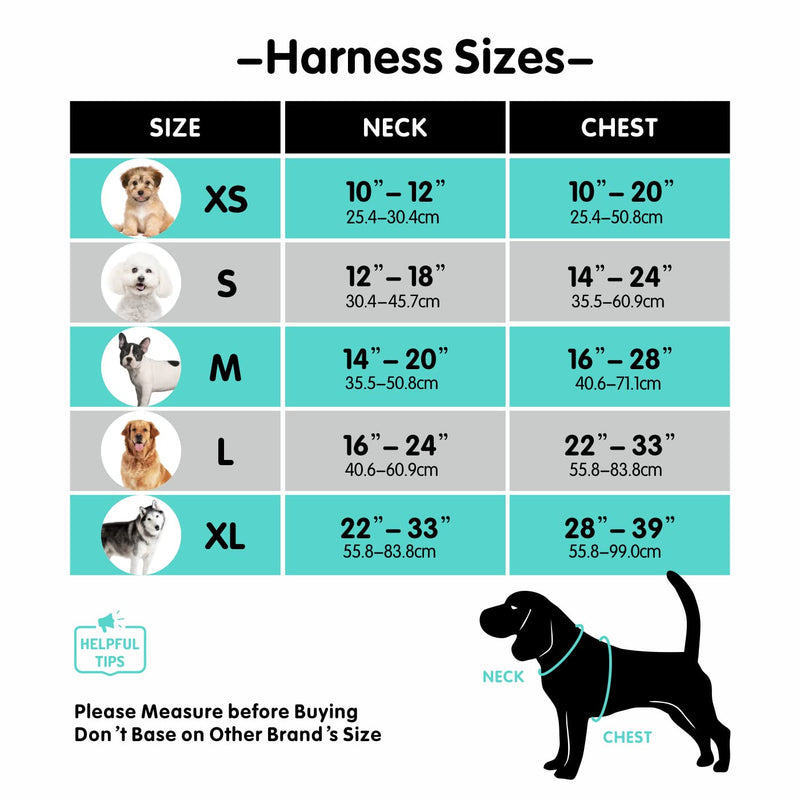 PoyPet Reflective Soft Breathable Mesh Dog Harness Choke-Free Double Padded Vest with Adjustable Neck and Chest(Military Green,XS) XS Military Green - PawsPlanet Australia