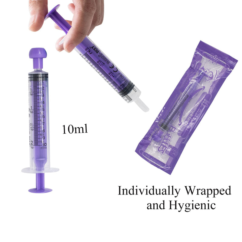 4Pcs Animal Syringe Feeder Chromatic Plastic Syringe Pet Feeding for Puppies, Cat, Rabbits and Other Baby Animals Measuring Tools for Scientific Labs, Oil or Glue Applicator (10ml) - PawsPlanet Australia