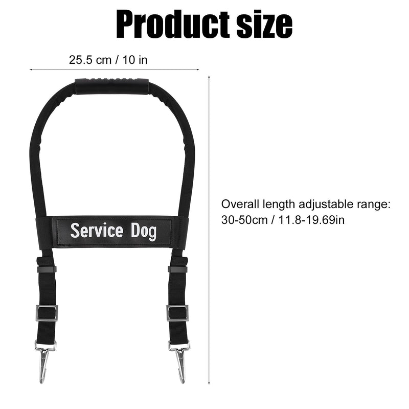 Adjustable Service Dog Handles, Guide Dog Bridge Leash for Service Dog Vest Harness Dog Gear Dog Accessories (12-20 Inch) - PawsPlanet Australia
