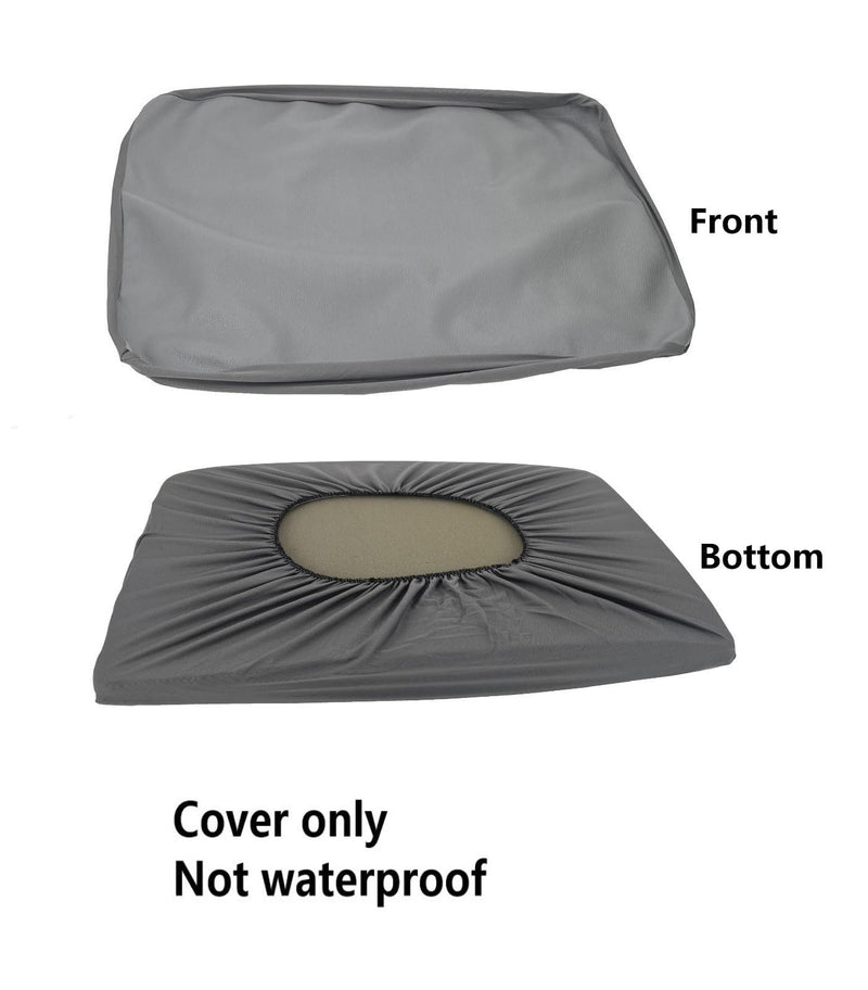 Large Summer Dog Bed Cover Easy Clean Not Waterproof 54 x 44 Inch Grey 54x44x4 inch Grey Faux Leather-not Waterproof - PawsPlanet Australia