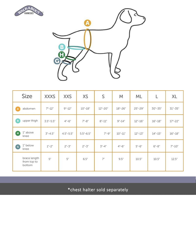 WALKABOUT Knee Brace (Small right (7-9")) Small right (7-9") - PawsPlanet Australia