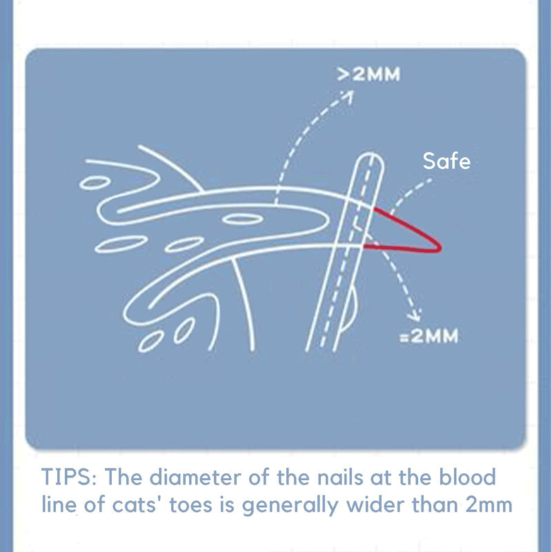 Trumoon Easy Cat Claw Trimmers with Circular Guard- Avoid Over Cutting Meow Nail Clippers for Cats Who Like to Struggle - Professional Grooming Tool for Kitten Cat 2mm-orange - PawsPlanet Australia