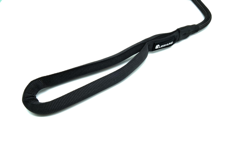 Blackline V2 Stylish Dog Lead 1.45 m Black for Medium Dogs - Premium Lead with Handle