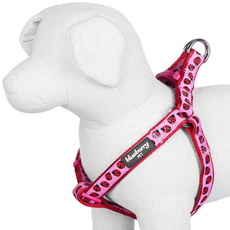 Blueberry Pet Essentials 2 Patterns Step-in Ladybug Designer Dog Harness, Chest Girth 20" - 26", Medium, Adjustable Harnesses for Dogs - PawsPlanet Australia