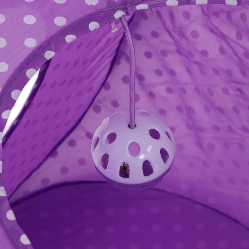 Pssopp Cat Tunnels Indoor Collapsible Maze Cat Tunnel Bed Cat Play Tent Interactive Toy for Cat Puppy Kitten Rabbit - PawsPlanet Australia