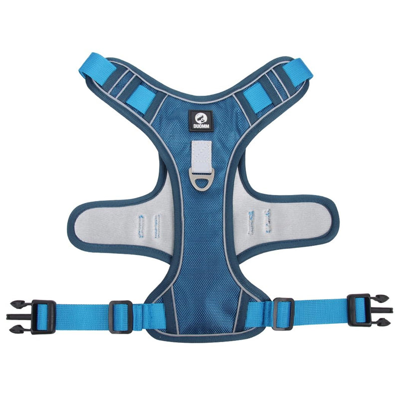 Dog Harness with Handle Tactical Large,No Pull Adjustable Reflective Military Dogs Vest for Labrador Retriever,Husky, German Shepherd Dog (Sky Blue, X-Large) Sky Blue - PawsPlanet Australia