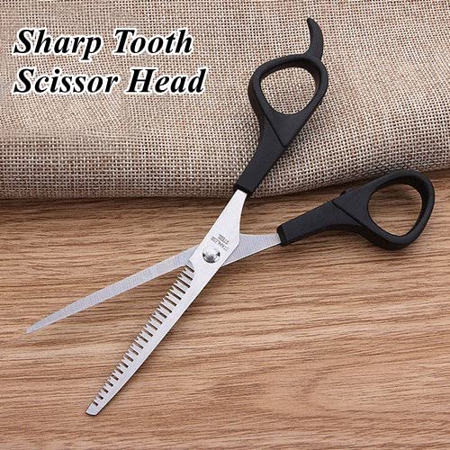 Oumefar Pet Hair Scissor Dog Cat Light-Weight Grooming Shear Straight Scissors with Professional Thinning Blade for Pet Groomers(Thinning Tooth Scissor) - PawsPlanet Australia