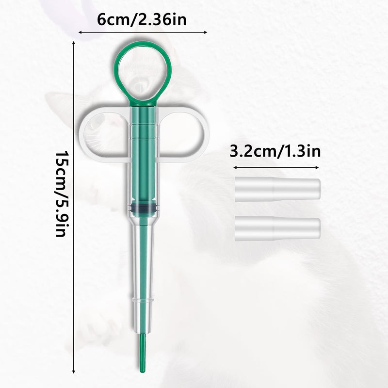 3 pcs Tablet dispenser for cats, tablet dispenser for cats, flea tablets, pill assist for cats, pet feeder for dogs, pill administration aid for cats (blue, green, red)