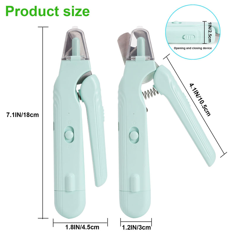 Pet Nail Clippers Dogs & Cats – Illuminates The Nail and Quick for Safe, Easy Trimming. Extra-Sharp Blades for Thick Nails, with Quick-Sensing tech to Prevent overcutting - PawsPlanet Australia