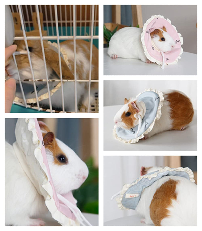 Adjustable Guinea Pig Cone Pet Recovery Collar,Soft Pet Recovery Collar for Rabbits/Chinchilla/Kittens After Surgery Wound Healing,Elizabeth Neck E-Collar for Small Animals (S) S - PawsPlanet Australia