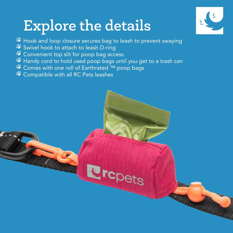 RC Pet Products P.U.P Bag Convenient, Durable, Efficient Waste Disposal Bag Carrier | Multi Stripes Red - PawsPlanet Australia