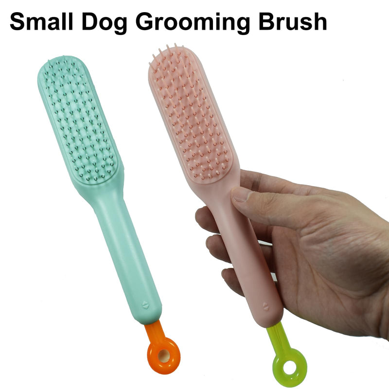 Scalable Small Grooming Dog Brush, Puppy Massaging Hair Brush, for Small Dogs Cats Rabbits of All Hair Types (Deep Pink) Deep Pink - PawsPlanet Australia