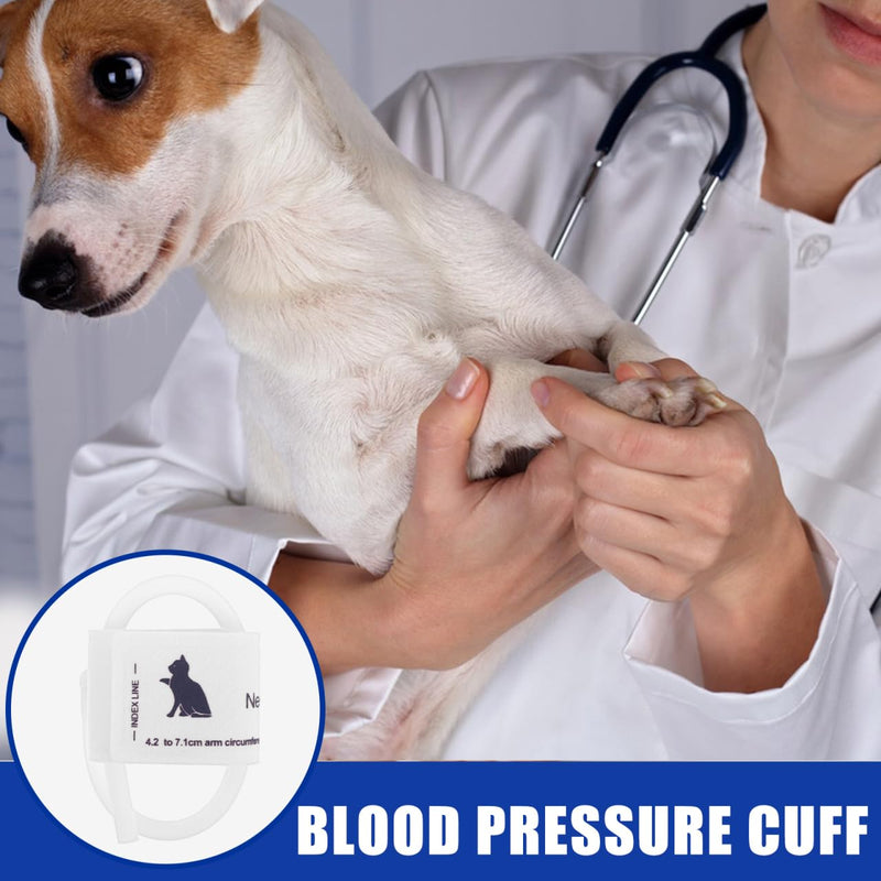 POPETPOP Blood Pressure Cuff for Animals, Universal Size, Reusable Cuff Made of Soft Composite Nonwoven Fabric for Cats and Dogs, Precise Monitoring in Home Use
