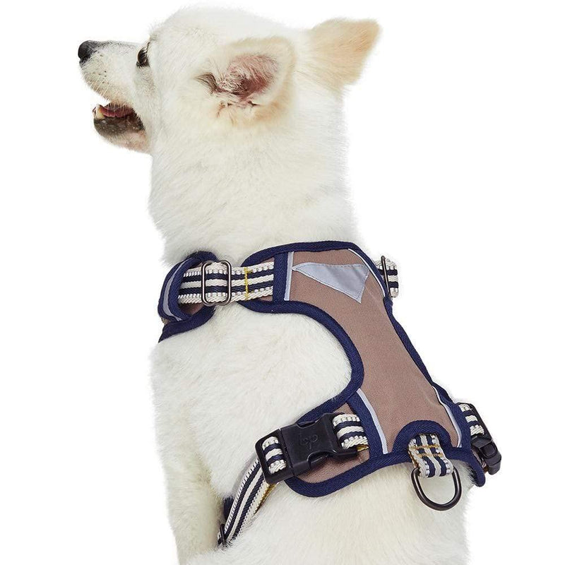 Blueberry Pet 10+ Colors Reflective Padded Dog Harnesses, 3M Reflective Options Available Harness Vest - Small (Pack of 1) Olive and Blue-gray - PawsPlanet Australia