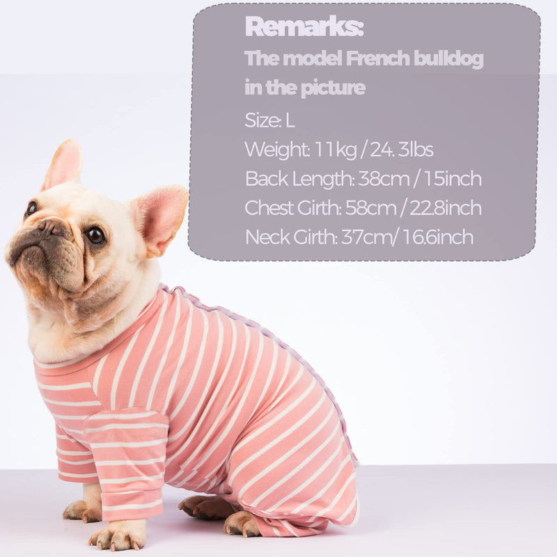 Dog Surgery Recovery Suit - Puppy Cat Onesie for Shedding Skin Disease Wound Protection, Medical Pet Surgical Suit w/Long Sleeve, Dog Pajamas (Pink, Medium) PINK - PawsPlanet Australia