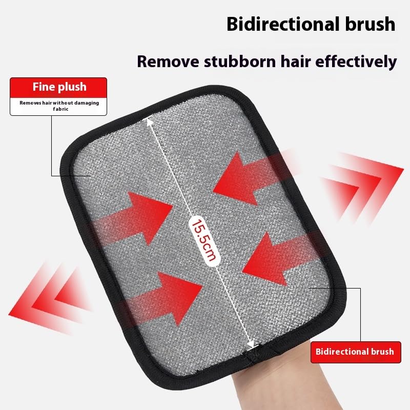 3-PCS Pet Grooming Set – 255-Tip Deshedding Gloves for Dogs & Cats, Gentle Massage Mitt & Hair Remover Brush (Left & Right Hand) + Electrostatic Pet Hair Remover Glove for Furniture & Clothes - PawsPlanet Australia