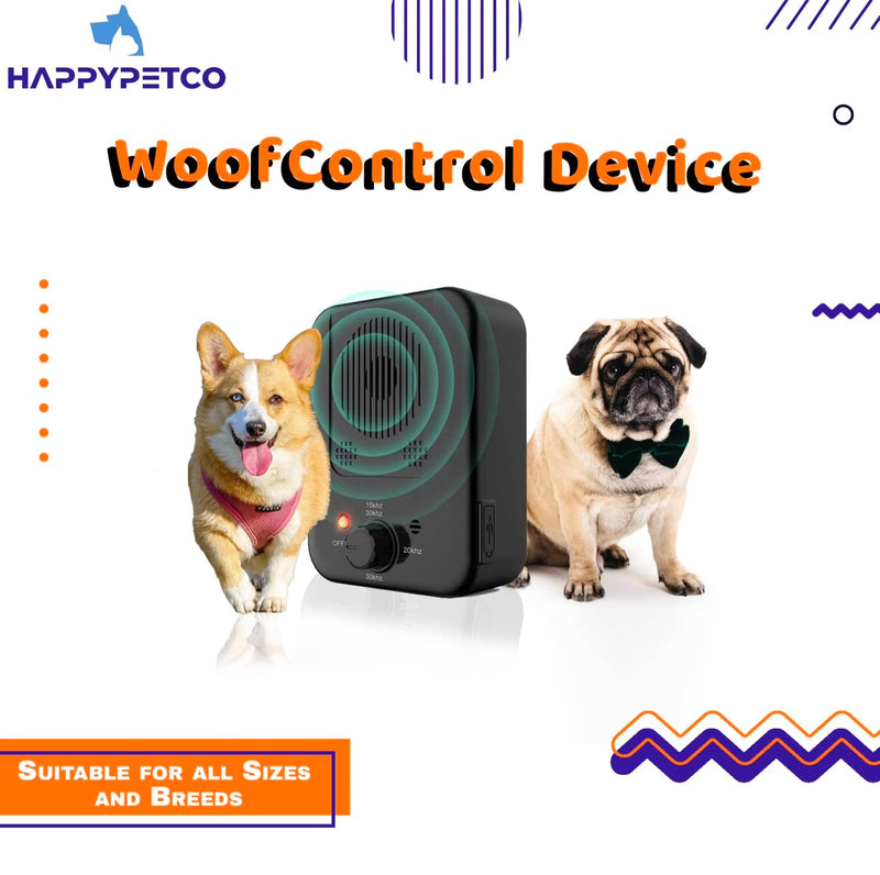 3-Level Ultrasonic Dog Bark Deterrent Device | Rechargeable Anti Barking Device for Dogs | 32Ft Dog Bark Silencer | Portable Indoor/Outdoor Bark Stopper | Human and Pet Safe Bark Control - PawsPlanet Australia