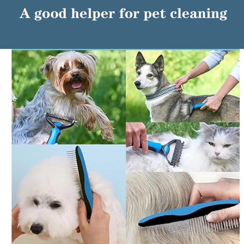 Ultimate 4-Piece Pet Grooming Kit | Stainless Steel Nail Clipper, Deshedding Brush, Metal Comb & Tools for Cats & Dogs | Easy to Use, Perfect for Beginners | Groom Hair, Nails & Ears Effortlessly - PawsPlanet Australia